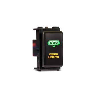 Bushranger NHWA04N100AGWL In-Cabin OEM Style Switch Work Light Vertical Factory Blank fits Nissan Navara 08-12