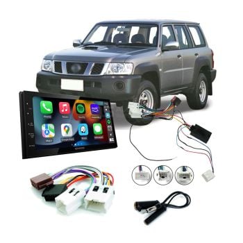 Nissan Patrol GU 1997-2009 OE 2DIN Apple CarPlay Android Auto Head Unit Upgrade Kit