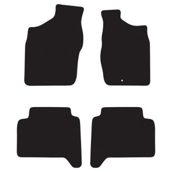 RubberTree Executive Rubber Car Floor Mats fits Nissan Navara Dual Cab D22 DX 06-15 NS030TPR