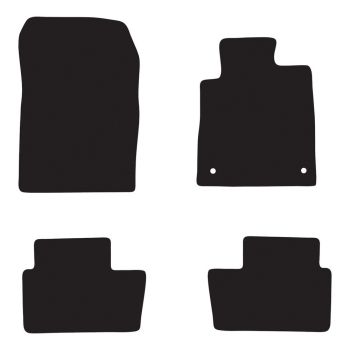 RubberTree Luxury Carpet Car Floor Mats fits Nissan Juke 2019-on NS115LXBL