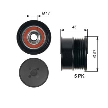 Gates OAP7088 Overriding Alternator Pulley