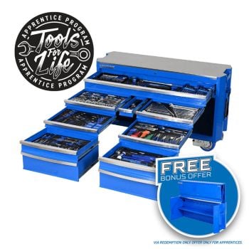 Kincrome CONTOUR Trolley Tool Kit 454pc 12 Drawer 60" P1825