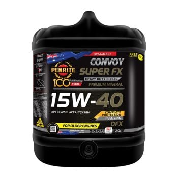 Penrite Convoy DFX 15W40 Premium Mineral Diesel Engine Oil 20L DFX020