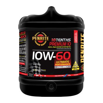 Penrite 10 TENTHS Premium 10W60 100% PAO & Ester Synthetic Engine Oil 20L FS10W60020