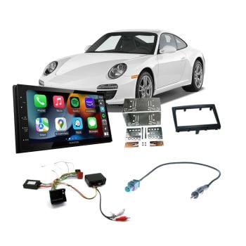 Porsche 911 997 Gen2 2008-2012 Apple CarPlay Android Auto Head Unit Upgrade Kit