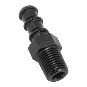 Proflow Barb-to-NPT Adapter 3/8" to 3/8" NPT Black PFE841-06-06BK