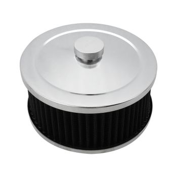 Proflow Air Filter Assembly Round 6x2" Chrome PFEAF-6150051B