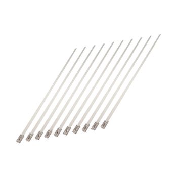 Proflow Exhaust Wrap Fasteners Locking Tie Stainless Steel 10 Pack 7.9mm x 500mm PFEHS-19079500