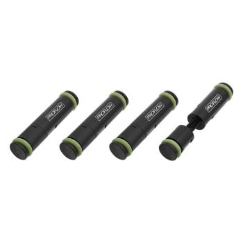 Proflow Fuel Injector Blanks 14mm O-rings Adjustable 4 Pack Billet Aluminium Black PFETBP650