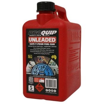 Pro Quip 5L Unleaded Plastic Safe-T-Pour Fuel Jerry Can 0820