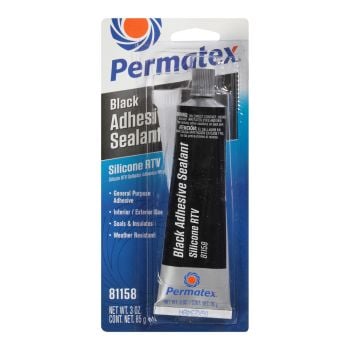Permatex Black Silicone Adhesive Sealant 81158