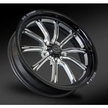 RC Components Exile-S 17" x 6" Wheel Black with Eclipse Finish 5 x 4.50" Bolt Circle with 3.75" Backspace RCCFW37C1Q-05E