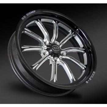 RC Components Exile-S 17" x 6" Wheel Black with Eclipse Finish 5 x 4.75" Bolt Circle with 3.75" Backspace RCCFW37C2Q-05E
