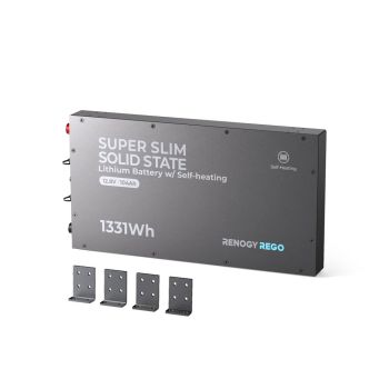 Renogy REGO 12.8V 104Ah Super Slim LiFePO4 Battery RBT12104LFP-SB