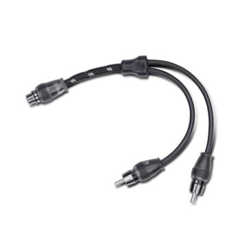 Rockford Fosgate RFITY-1M Premium RCA Y Adapter (1) Male To (2) Female (Pair) 