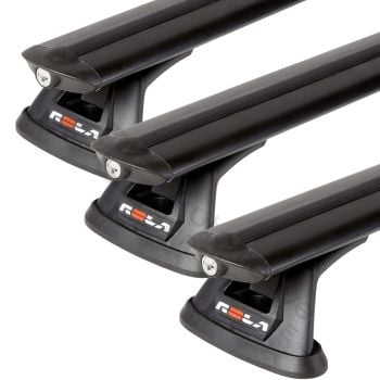Rola Triple Thru Bar Roof Racks fits Renault Kangoo 2nd Gen 1/2008 on Factory Point Mount APEX145-3
