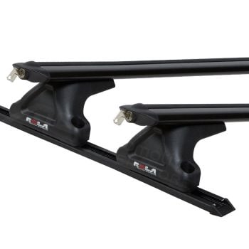 Rola Pair Thru Bar Roof Racks fits Ford Ranger PJ 06-09 Ranger PK 09-11 Track Mount TMEX01-2
