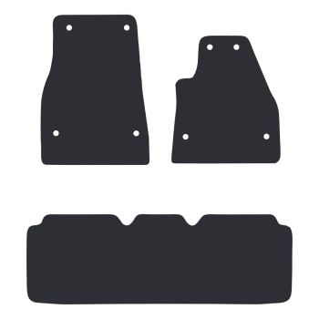 RubberTree Luxury Carpet Car Mats fits Tesla Model S 2012+ TS006LXBL