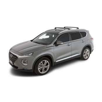 Rhino Rack Vortex RVP Black 2 Bar Roof Rack fits Hyundai Santa Fe Gen4 2 Bar RVP85