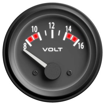 SAAS Volt Gauge 8v - 18v (12v) SG72250