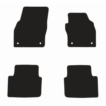 RubberTree Luxury Carpet Car Floor Mats fits Skoda Kamiq 2020-on SK021LXBL