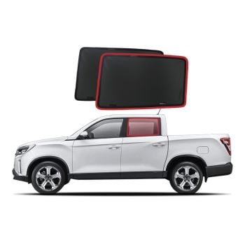 Snap Shades SSA002-2 Rear Window Shades fits Ssangyong Musso 2018-on
