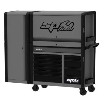 SP Tools Tool Box Apex Series Workshop 69" Storage R/C Hutch Locker Grey SP40655GY