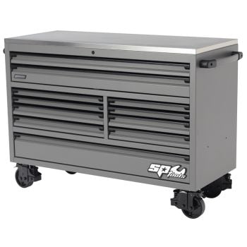 SP Tools USA Sumo Series 59" Roller Cabinet 11 Drawer Customised Edition Matte Grey SP44727GY