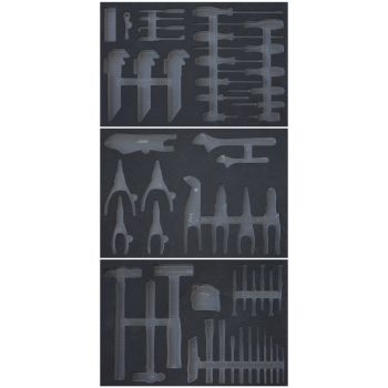 SP Tools Empty EVA Foam Tool Storage 3 Trays 107pc Tool Kit SP55605D
