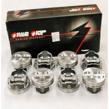 Speed-Pro PH345DCP40 X8 040 Flat Top Piston Set Chev 350 V8 Use Rs2271 040 Rings