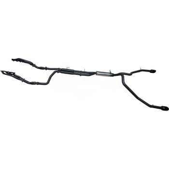 Manta Exhaust Twin 3" Full System with Extractors/Cats/5" Black Tips fits Dodge DT Ram 1500 V8