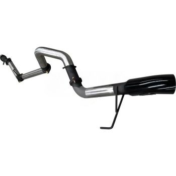 Manta Exhaust 3" DPF Back with Muffler Delete/Black 4" Tip fits Toyota FJA300 V6