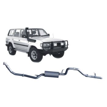 Redback TLX44300-PM Extreme Duty Turbo Back Exhaust fits Toyota Landcruiser 80 Series 1HD-T/FT 01/90-02/98