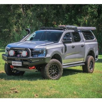 MSA 4x4 TM2650 Towing Mirrors fits Ford Ranger NextGen Everest UB 06/22-On Black Electric Heat BSM Indicator Powerfold