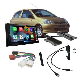 Toyota Echo 1999-2005 Apple CarPlay Android Auto Head Unit Upgrade Kit