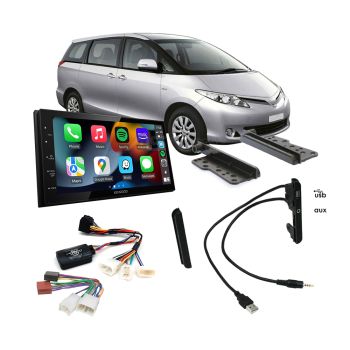 Toyota Tarago 2011-On Apple CarPlay Android Auto Head Unit Upgrade Kit