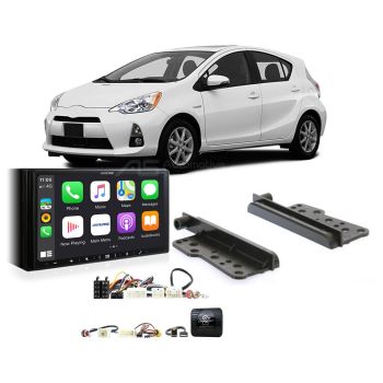 Toyota Prius C 2009 on Apple CarPlay Android Auto Head Unit Upgrade Kit