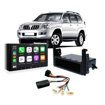 Toyota Prado 2003-2009 120 Series Apple CarPlay Android Auto Head Unit Upgrade Kit
