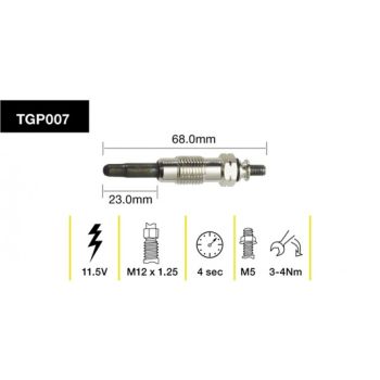 Tridon Glow Plug TGP007