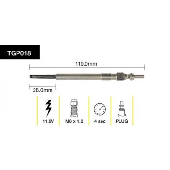 Tridon Glow Plug TGP018
