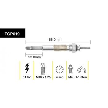 Tridon Glow Plug TGP019