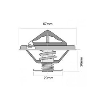 Tridon Thermostat (High Flow) TT551-172