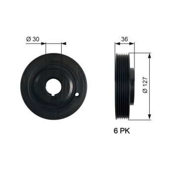 Gates TVD1097 Torsional Vibration Damper