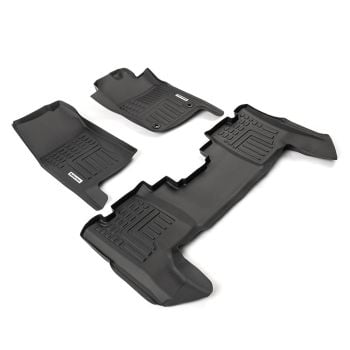 RubberTree Deep Dish Full Set Floor Liners suits Toyota Landcruiser (79 Series Dual Cab) 2012-2023 TY146-3D