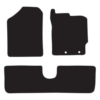 RubberTree Luxury Carpet Car Floor Mats fits Toyota Yaris Hatch 11-20 TY153LXBL