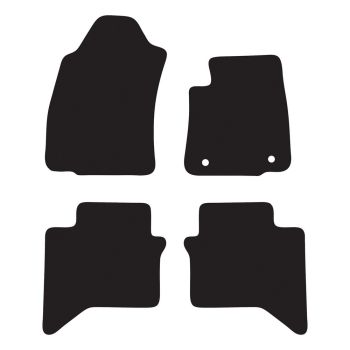 RubberTree Luxury Carpet Car Floor Mats fits Toyota Hilux Dual Cab Auto 15-20 TY176LXBL