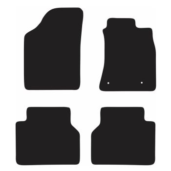 RubberTree Front Luxury Carpet Car Floor Mats fits Toyota Hilux Extra Cab 05-11 TY194LXBL-F