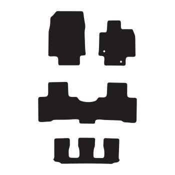 RubberTree Luxury Carpet Car Floor Mats fits Toyota Kluger 2021-on TY244LXBL