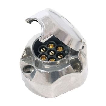 UTILUX LV3010 Trailer Socket 7P Large Round Metal