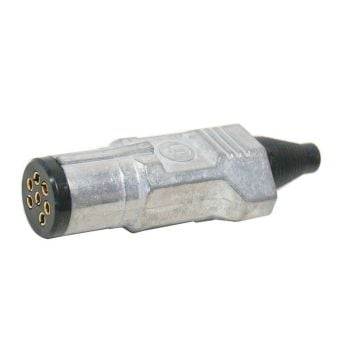 UTILUX LV3013 Trailer Plug 7P Small Round Metal